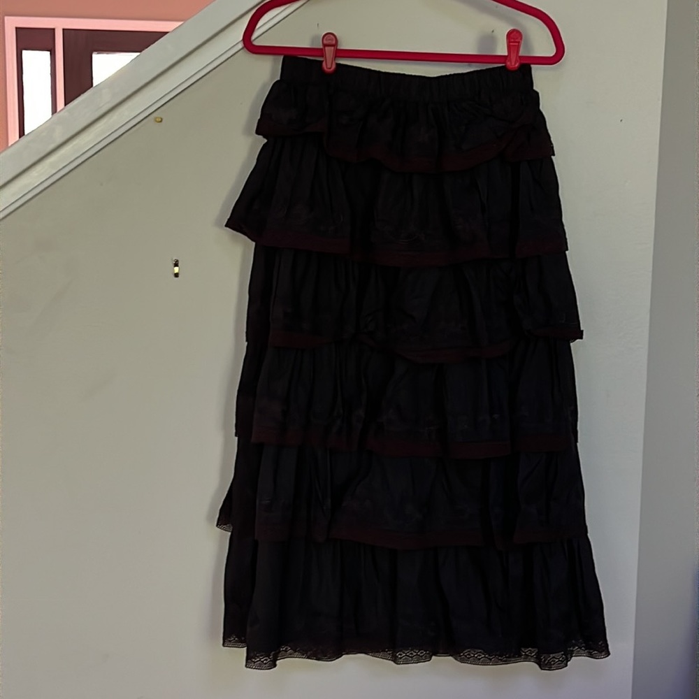 EN SAISON Women's Black Louis Midi Skirt - Picture 5 of 13